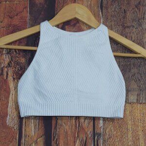 SPIRITUAL GANGSTER Women's XS/S White Crop Top Athletic Tank Shirt Brami